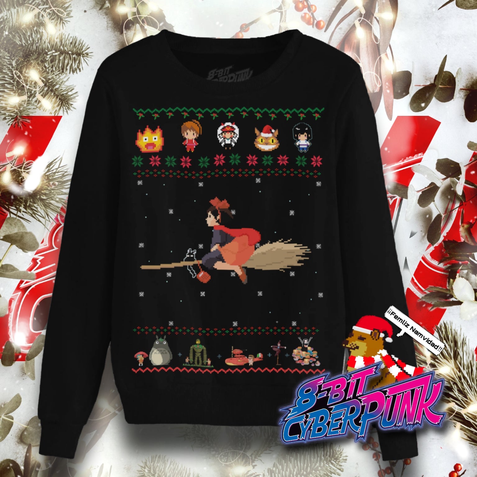 Ugly Sweater Kiki (Black) Unisex