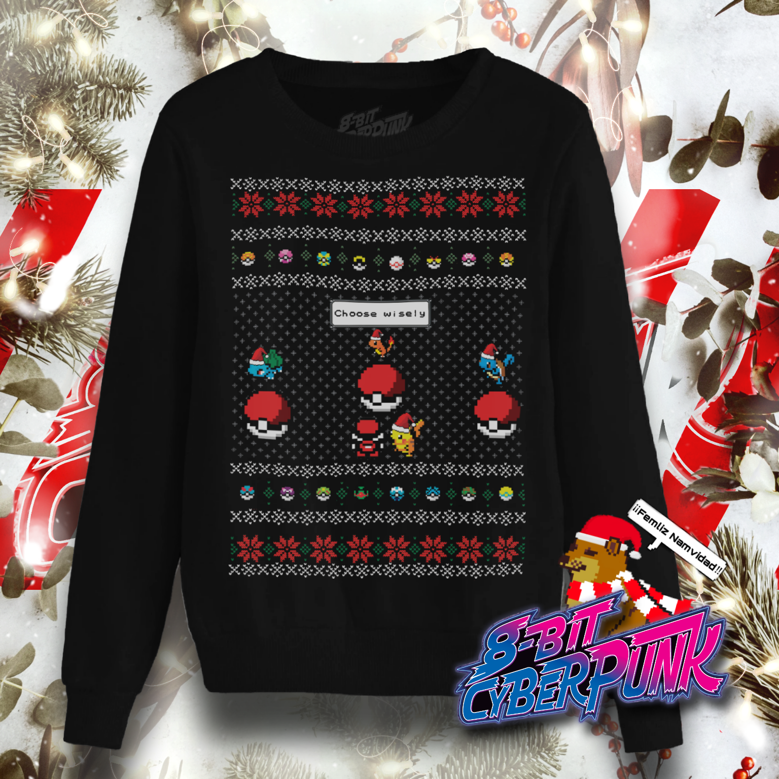 Ugly Sweater Pokemon Unisex